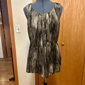 Elementz Black and Gray Sleeveless Top